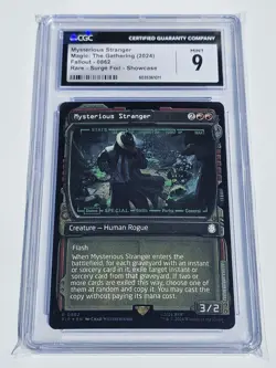 MTG CGC 9 Mysterious Stranger (Showcase Surge Foil) R 862 (POP 1) UB: Fallout - Image 2