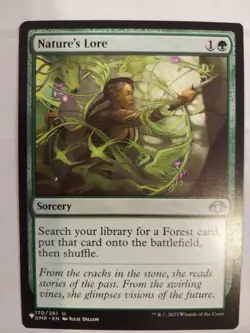 Nature's Lore Dominaria Remastered Regular - Image 1