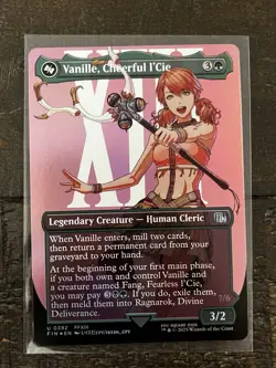 MTG Final Fantasy Vanille, Cheerful I'Cie Borderless Foil Uncommon #0392 - Image 1