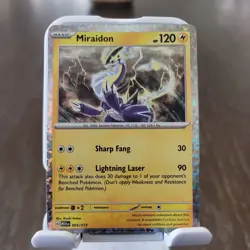 Miraidon 3/15 2025 McDonalds Happy Meal M24EN Pokemon TCG Holo - Image 1