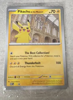 Pokemon x Natural History Museum Promo - Pikachu At The Museum - BRAND NEW SEAL - Image 1
