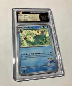 Pokemon Feraligatr Illustration Contest CGC Pristine 10 Graded Slab Black Star - Image 3