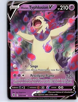 Hisuian Typhlosion V Ultra Rare SWSH10: Astral Radiance 053/189 NM Pokemon - Image 1
