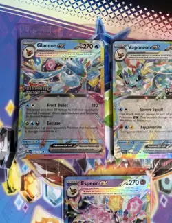 Pokemon Tcg English Prismatic Evolutions Stamped Promos Espeon Vaporeon Glaceon - Image 2