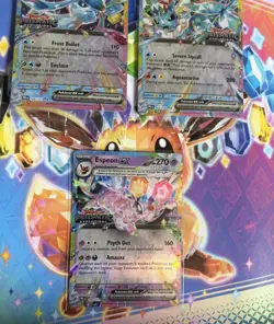 Pokemon Tcg English Prismatic Evolutions Stamped Promos Espeon Vaporeon Glaceon - Image 4