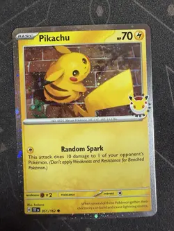 Pikachu (Pokemon Day 2026) 051/162 Miscellaneous Cards & Products Holo + Coin - Image 1