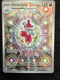 Pokemon Medicham Alt Rare 241/217 Mega Evolutions Ascended Heroes Ready To ship - Image 1