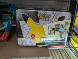 Pokemon 25th Anniversary Celebrations Treasure Chest Lunch Box Tin - New 820650809415 - Image 1