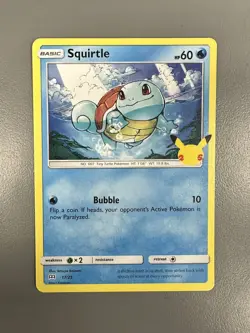 Pokemon TCG Squirtle 17/25 McDonalds 25th Anniversary 2021 - Image 1
