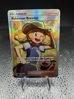 Pokemon TCG Pokemon Breeder Full Art Trainer Ultra Rare Shining Legends 73/73 - Image 1