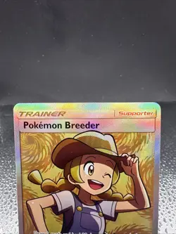 Pokemon TCG Pokemon Breeder Full Art Trainer Ultra Rare Shining Legends 73/73 - Image 3