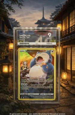 😴 Pokemon TCG - Snorlax TG10/TG30 - Lost Origin Trainer Gallery - ACE 9 (MINT) - Image 1