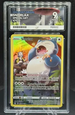 😴 Pokemon TCG - Snorlax TG10/TG30 - Lost Origin Trainer Gallery - ACE 9 (MINT) - Image 3