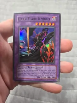 Yugioh - Dark Flare Knight DCR-017 Unlimited Super Rare NM Near Mint - Image 1
