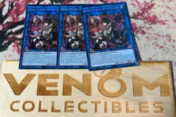 3x (M/NM) Dharc the Dark Charmer, Gloomy RA03-EN048 Secret Rare 1st Ed. YuGiOh - Image 1