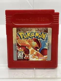 Pokemon Red Version (Nintendo Game Boy, 1999) Authentic Tested Saves - Image 1