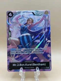 One Piece CCG TCG MR.2.BON.KUREI (Bentham) OP14-091 Alt Art SR - PACK FRESH LP - Image 1