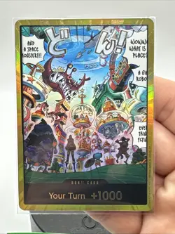 One Piece English - Don!! Card - Egghead Gold DON - OP14 - NM - Image 2