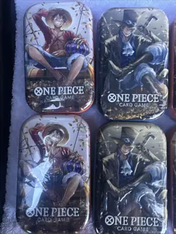One Piece Tin Pack Set Vol 2 Set of 6 | TS-02 OP-13 | Factory Sealed | Bandai - Image 2