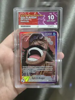 2025 ONE PIECE Gol D.Roger OP13-003 Leader Alt Art ACE 10 English - Image 1