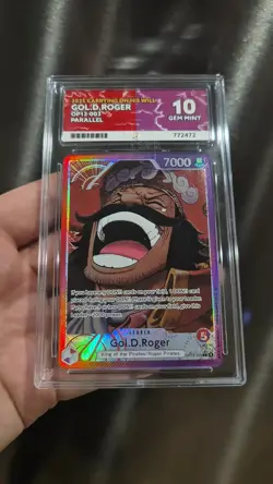 2025 ONE PIECE Gol D.Roger OP13-003 Leader Alt Art ACE 10 English - Image 2