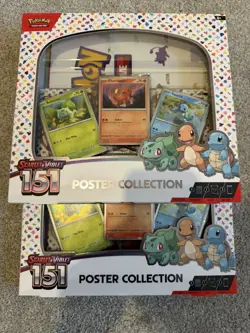 Pokemon TCG Scarlet & Violet 151 Poster Collection Box -New & Factory Sealed x2 - Image 1