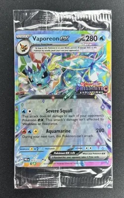Vaporeon ex #023/131 Stamped Prismatic Evolutions Promo Sealed Pokemon 2025 - Image 1