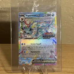 Vaporeon ex 023/131 SEALED Prismatic Evolutions Stamped Promo Pokemon Card TCG - Image 3