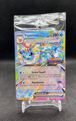 Vaporeon ex 023/131 SEALED Prismatic Evolutions Stamped Promo Pokemon Card TCG - Image 1