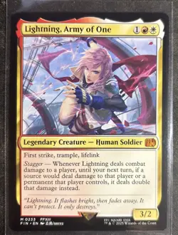Lightning, Army of One - NM - Final Fantasy (MTG) - FIN #233 (Non-Foil) - Image 1