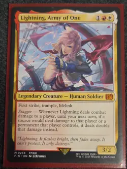 MTG - Lightning, Army of One - Mythic Regular #233 - Final Fantasy NM - Image 1