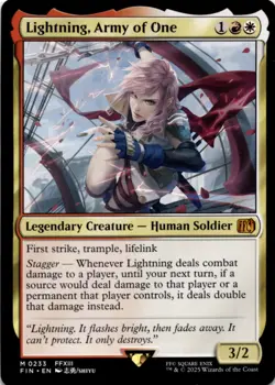 MTG Lightning, Army of One Normal NM FINAL FANTASY Magic 233 - Image 1