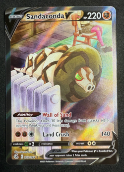 Sandaconda V Alternate Art SWSH Fusion Strike 252/264 Pokemon Card TCG NM - Image 1