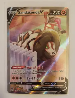 Sandaconda V - Alt Art - Fusion Strike 252/264 Pokemon Card NM - Image 1