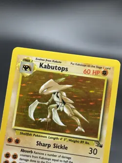 Kabutops - 9/62 - Fossil 1999 - WOTC - Holo Rare - NM/LP - Pokemon TCG Card - Image 2