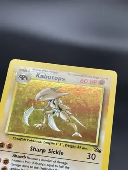 Kabutops - 9/62 - Fossil 1999 - WOTC - Holo Rare - NM/LP - Pokemon TCG Card - Image 3