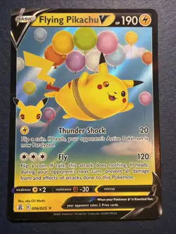 Flying Pikachu V 006/025 Celebrations - Pokemon Card - NM - Image 1
