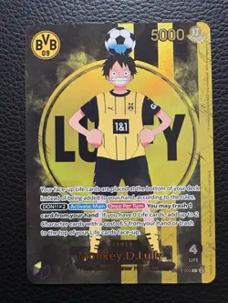 One Piece x BVB Borussia Dortmund Promo Card Monkey D. Luffy St13-003 - Image 1