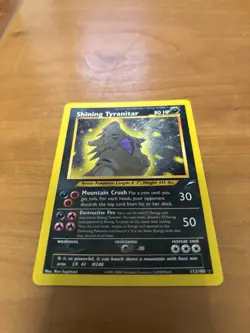 Shining Tyranitar 113/105 Pokemon Card Very Good Condition Rare Well Kept - Image 2