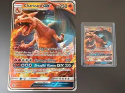 Pokemon TCG Charizard GX SM195 Regular + Jumbo Cards - Detective Pikachu - Image 1