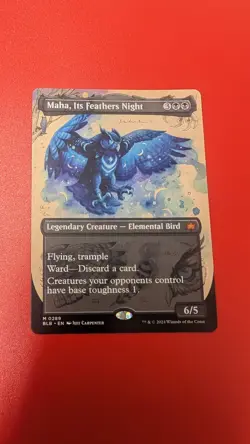 Maha, Its Feathers Night (Borderless) Bloomburrow Regular MTG - Image 1