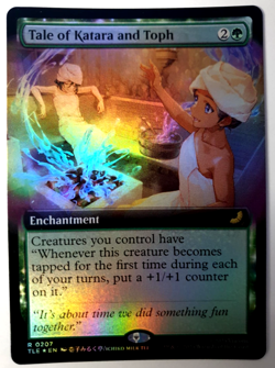 Tale of Katara and Toph - FOIL Extended Rare - MTG Avatar TLE - 0207 NM - Image 1
