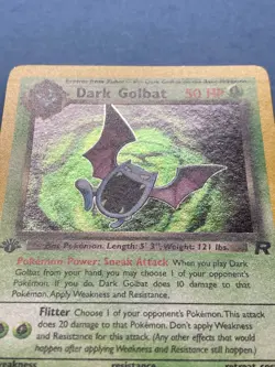 Pokemon 1st Edition Holo Dark Golbat- Team Rocket 7/82- NM/NM+ - Image 3