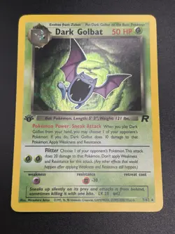 DARK GOLBAT Pokemon Card - WOTC - 1st Edition - Team Rocket - 7/82 - HOLO NM (A) - Image 4