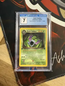 CGC 7 NM-MINT Dark Golbat 24/82 1st Edition Non-Holo Pokemon Team Rocket - Image 1
