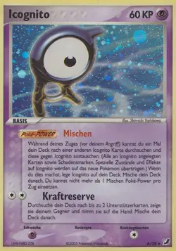 Icognito / Unown - A/28 EX Verborgene Machte - Holo DE NM Pokemon - Image 1