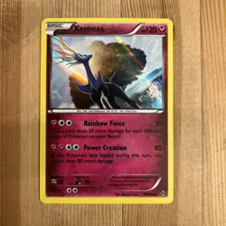 Pokemon BREAKthrough Xerneas 107/162 Holo Rare LP - Image 1