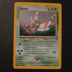 Pokemon Vintage Holo Rare Yanma 17/75 Neo Discovery WotC - Image 1