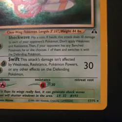 Pokemon Vintage Holo Rare Yanma 17/75 Neo Discovery WotC - Image 5