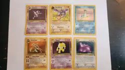 Pokemon Card Lot Of 6 Fossil Unlimited - Holos NM - Image 1